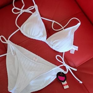 NWT No Boundaries White Bikini Set in Small